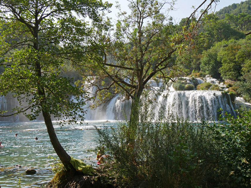 Roski Slap Waterfall and Visovac Lake, Krka NP, Sibenic