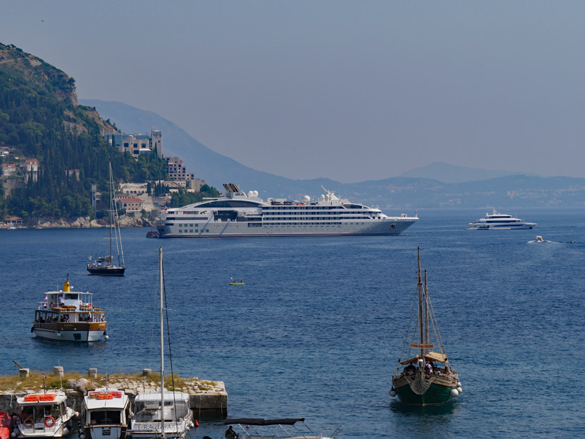 Le Lyrial from Dubrovnik Harbor