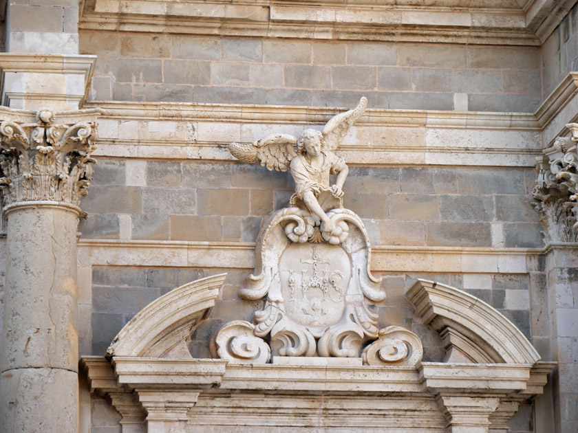 Facade Detail, Jesuit Church of St. Ignatius, Dubrovnik