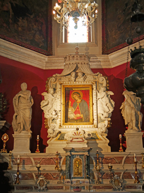 Altar, Our Lady of the Rocks Church, Perast, Montenegro