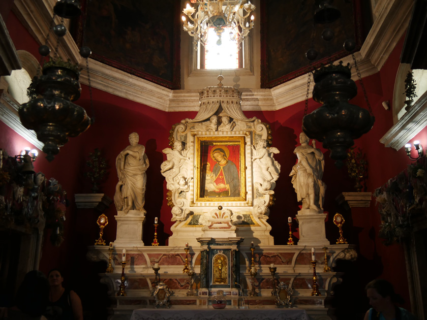 Altar, Our Lady of the Rocks Church, Perast, Montenegro