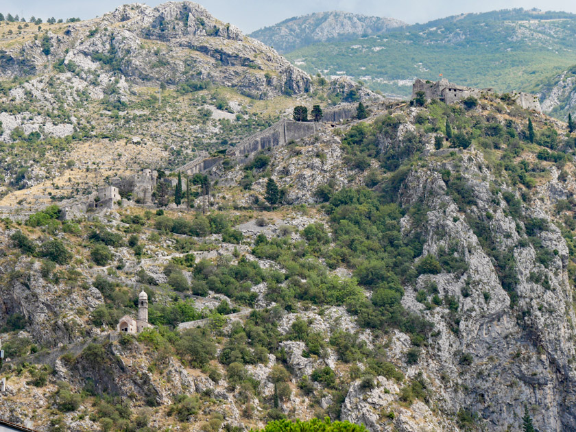 Castle of St. John, Top of Kotor City Walls