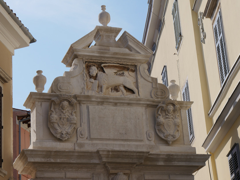 Close-up of the Balbi Arch, Rovinj