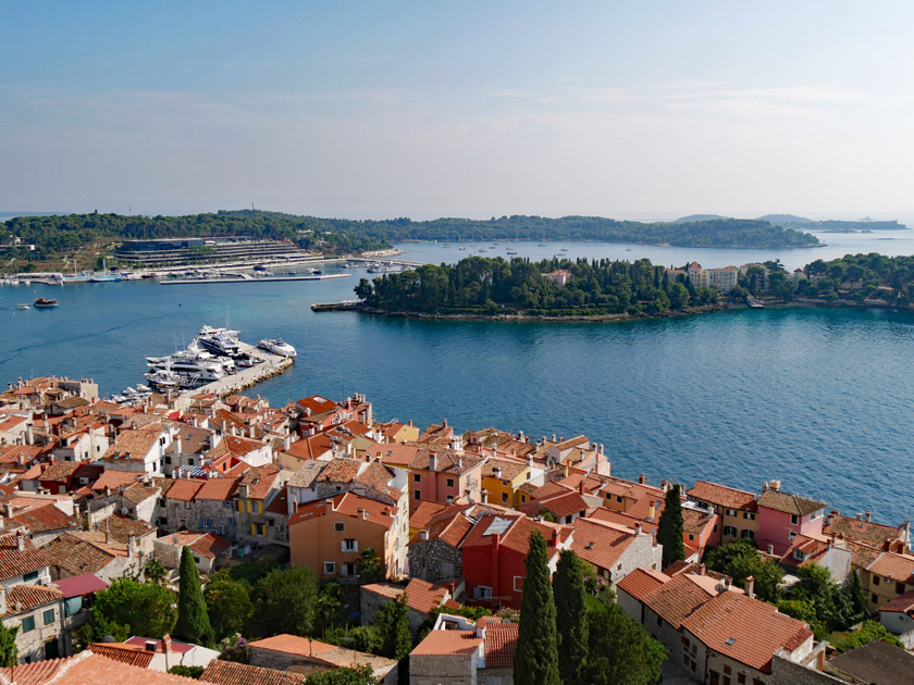 Old Town and St. Katrina Island from St. Euphemia's Bell Tower, Rovinj