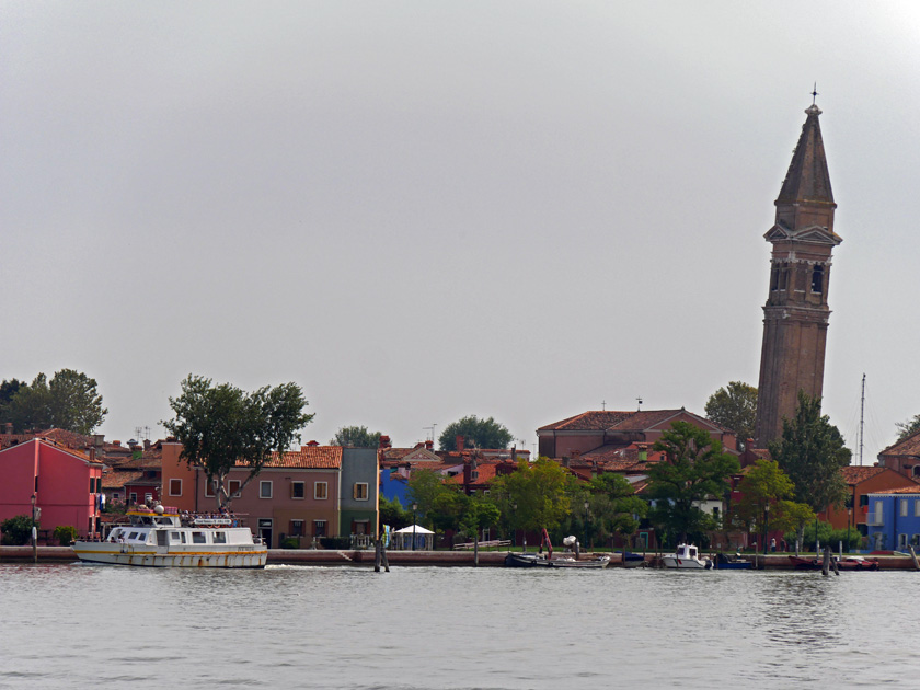 Leaning Bell Tower of Burano Island (Campanile of San Martino)