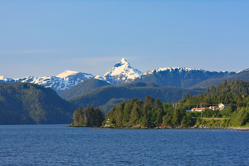 Mountain Scene on Departure from Sitka