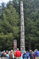 Totem Poles at Entrance to Sitka National Historical Park