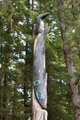 Raven and Whale Detail on Totem Pole