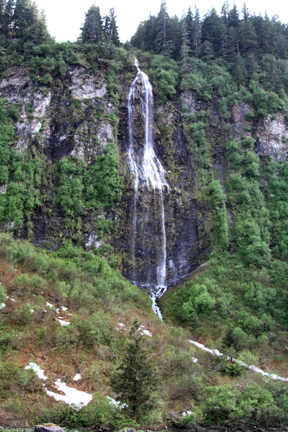 Waterfall in Red Bluff Bay