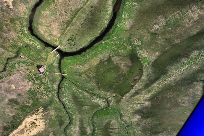 Petersburg Crop Circle, Aerial View