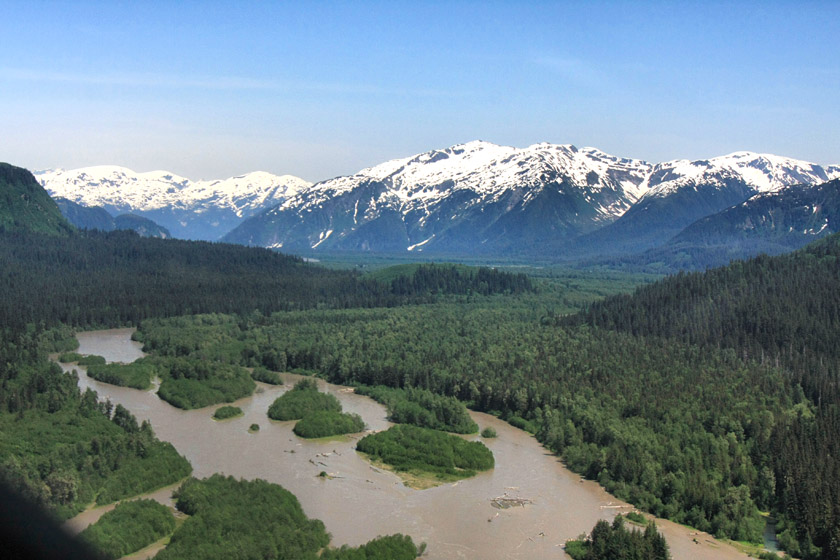 Stikine River Scenery, Aerial View