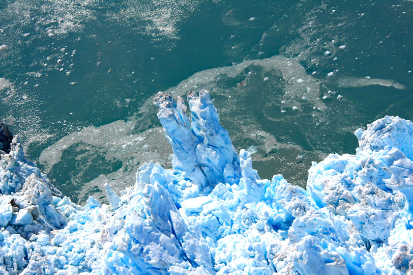 LeConte Glacier Face Detail, Aerial View