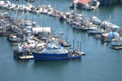 Petersburg Harbor and Boats on Approach to Landing