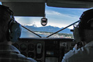 Petersburg Harbor, Pilot and Jim on Landing Approach