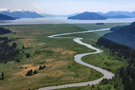 Stikine River View into Frederick Sound, Aerial View