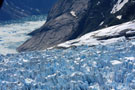 LeConte Glacier Details, Aerial View