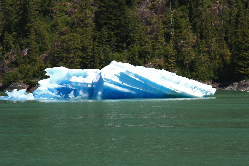 Blue Iceberg Close-up at Entrance to Ford's Terror