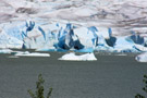 Face of Mendenhall Glacier, Icebergs and Kayak