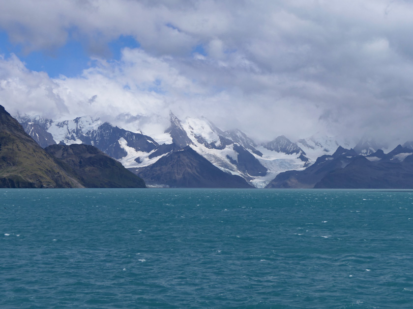 South Georgia Island Scenery Approaching Fortuna Bay