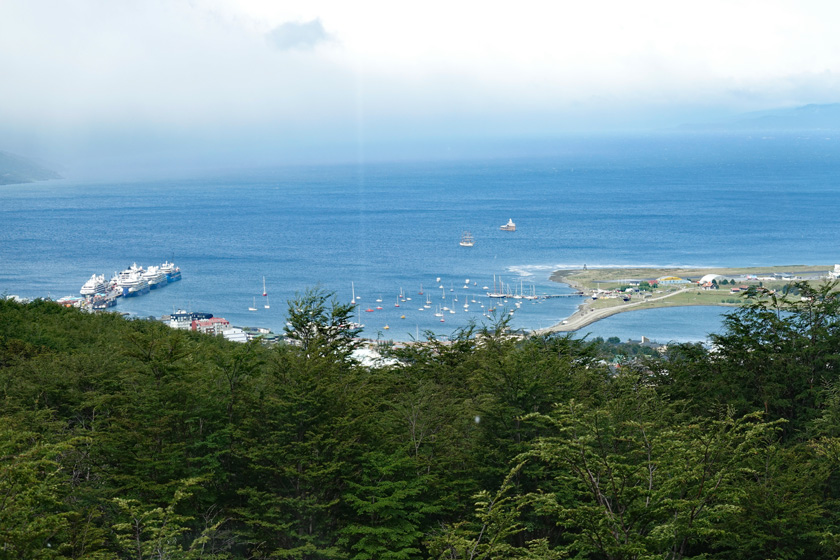 Ushuaia Harbor from Chez Manu Restaurant, Ushuaia