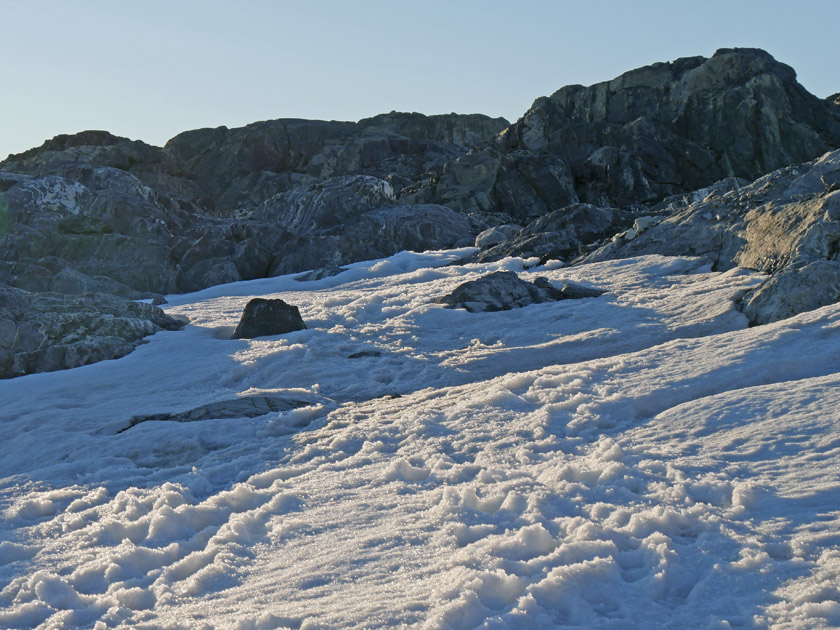 Climbing the Pitt Point Glacier