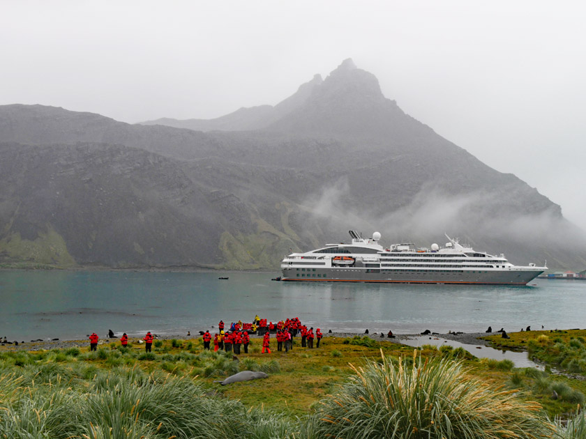 Expedition Zodiac Landing, Grytviken, South Georgia Island