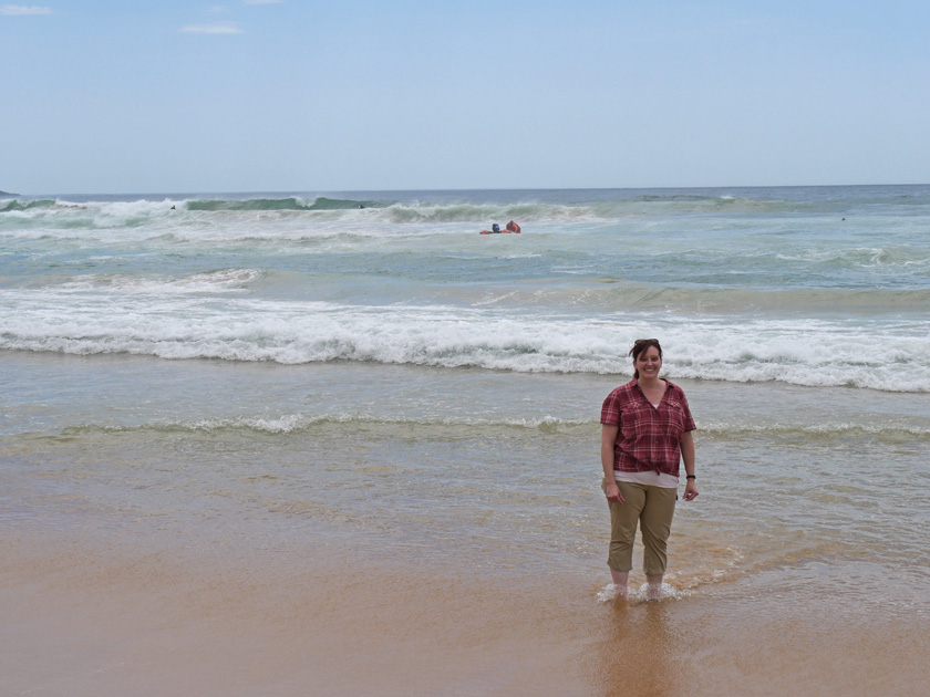 Becky in the Ocean at Manly Beach