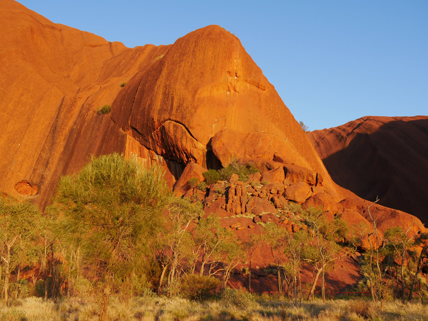 Early Morning Uluru Scene on Seqway Tour