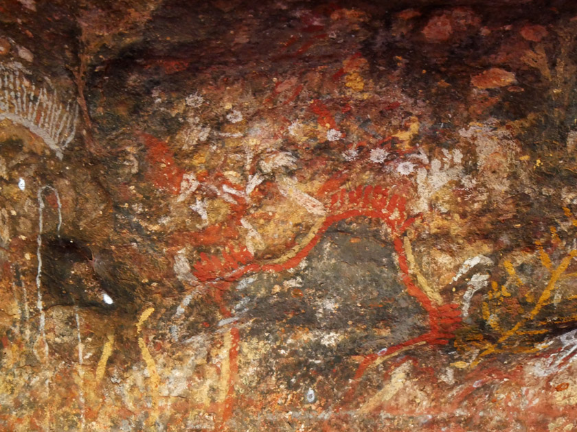 Indigenous Rock Art, Mutitjulu Cave, Uluru