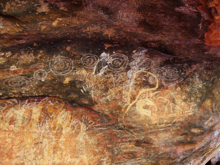 Indigenous Rock Art, Mutitjulu Cave, Uluru