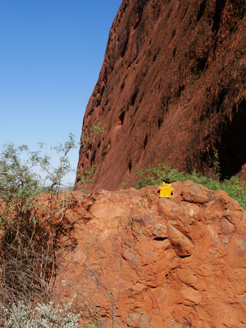 Mr. Happy Rock Climbing at Kata Tjuta National Park