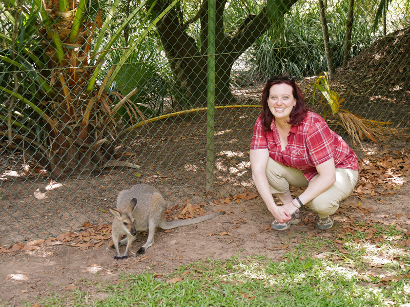 Becky and Wallaby, Australia Zoo