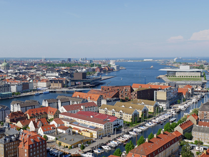 City View from Top of Vor Freslers Kirke, Copenhagen