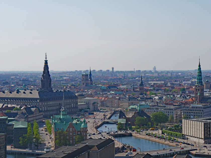 City View from Top of Vor Freslers Kirke, Copenhagen