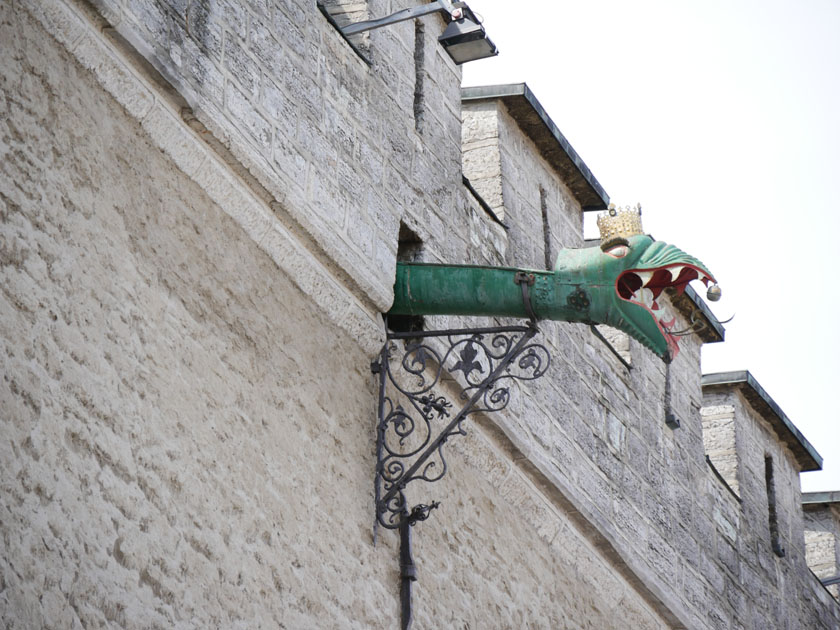 Dragon Rain Spout, Town Hall Building, Tallinn