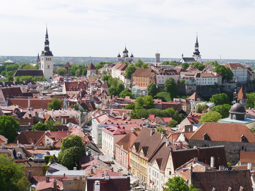 View of Tallinn from Top of St. Olaf's Church