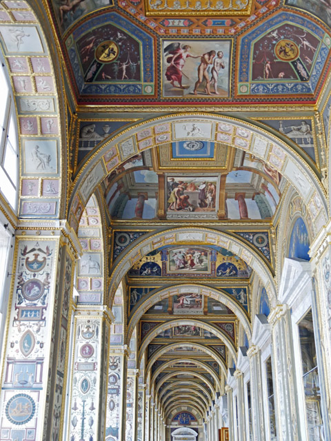 Ceiling Murals and Arches, Winter Palace (the Hermitage), St. Petersburg