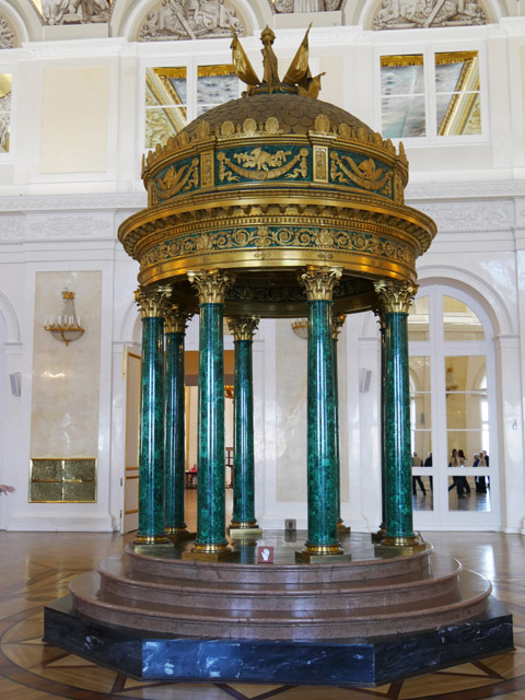 Rotunda with Malachite Columns, Winter Palace (the Hermitage), St. Petersburg