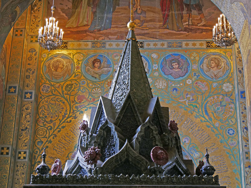 Mosaic Panels and Canopy, Church of Our Savior on the Spilled Blood, St. Petersburg