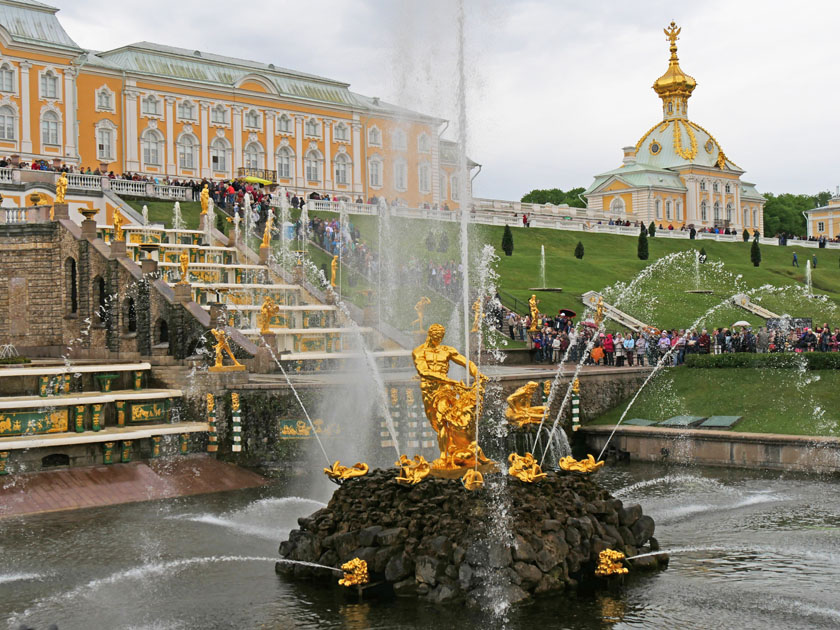 Grand Palace, Grand Cascade & Samson Fountains, Peterhof Palace, St. Petersburg