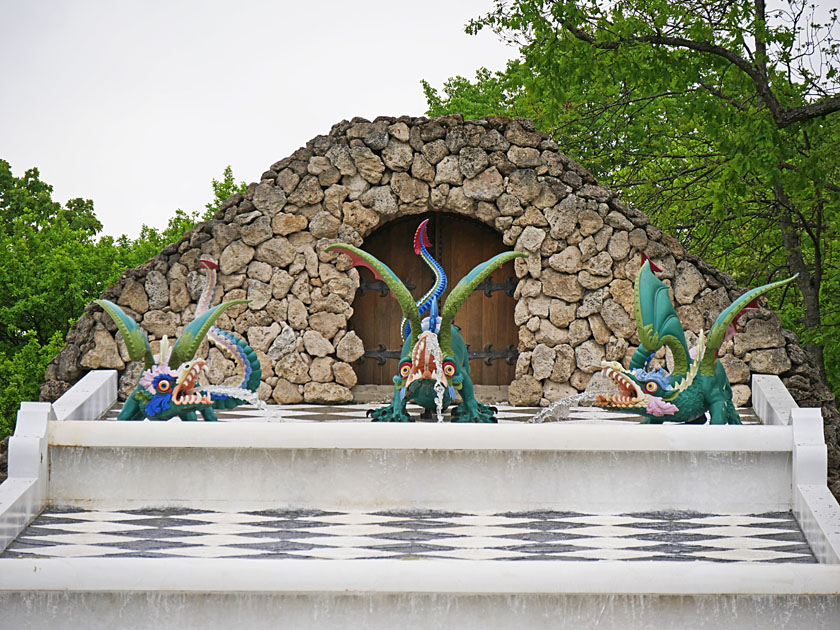 Chessboard Hill Cascade Detail, Peterhof Palace, St. Petersburg