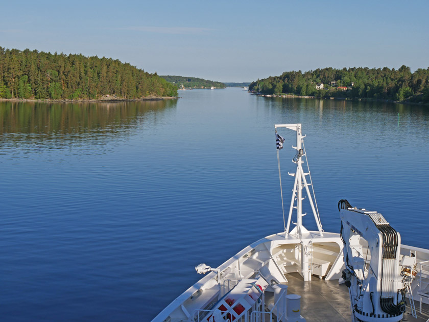 Approaching the Port of Stockholm