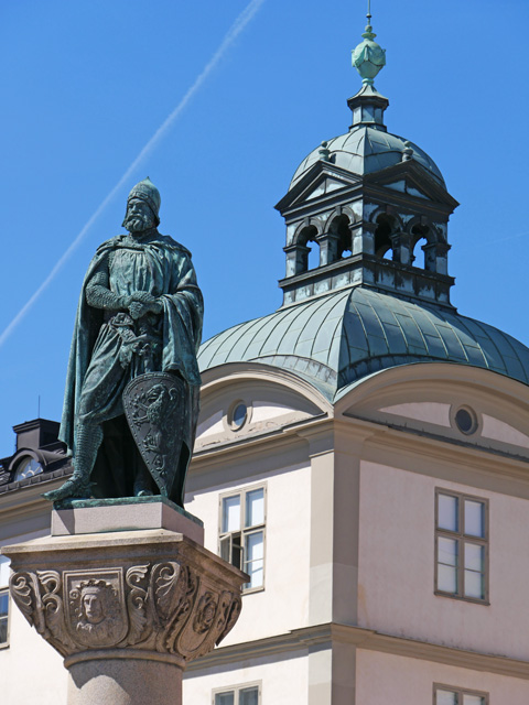 Statue of Birger Jarl in Front of the Palace of Wrangel, Birger Jarl Torg, Gamla Stan, Stockholm