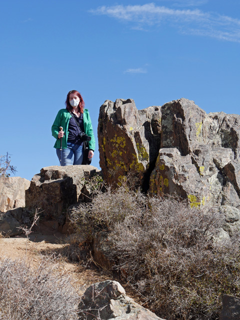 Becky at Cross Fissure Overlook, Black Canyon of the Gunnison NP