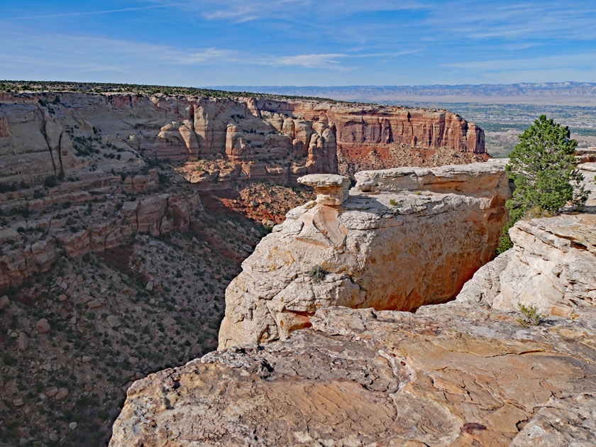 Cold Shivers Point Overlook Scenery, Colorado NM