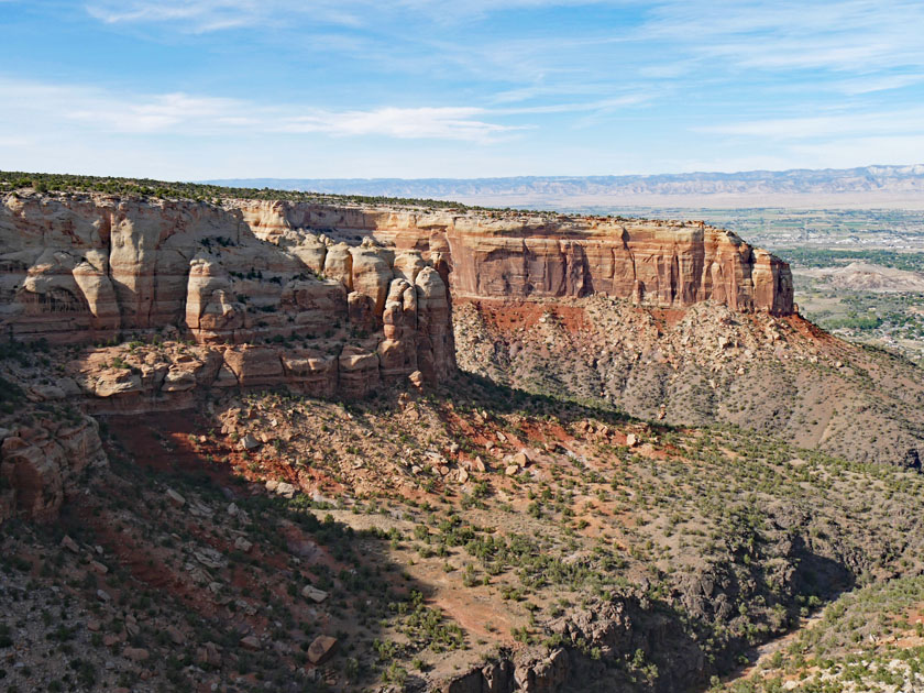 Cold Shivers Point Overlook Scenery, Colorado NM