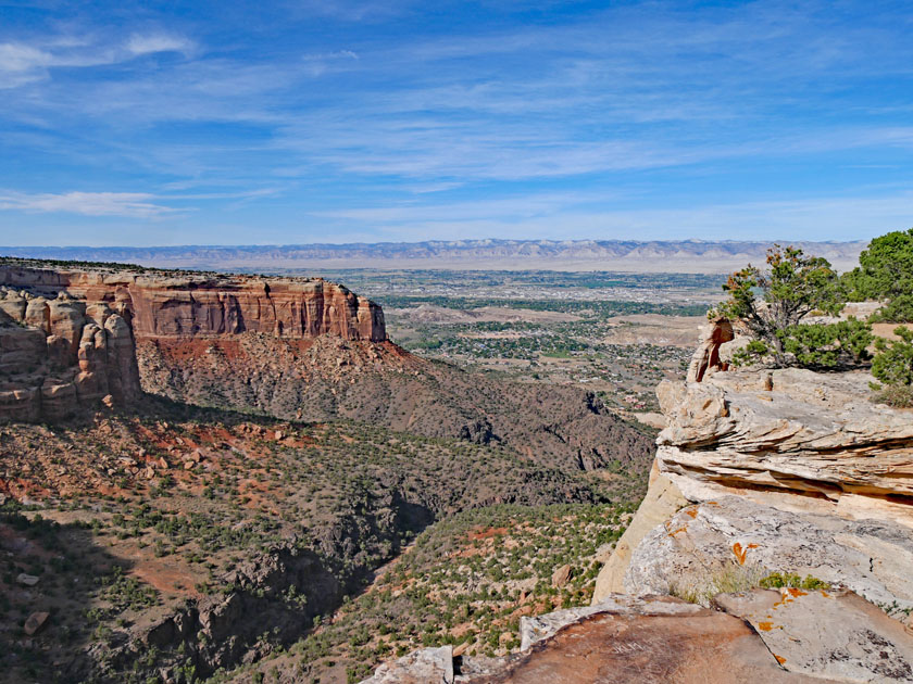 Cold Shivers Point Overlook Scenery, Colorado NM