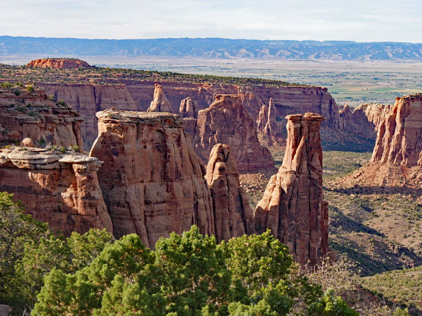 Monument Canyon Overlook Scenery, Colorado NM