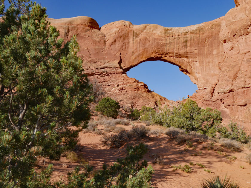 North Window Arch from Primitive Trail, Arches NP