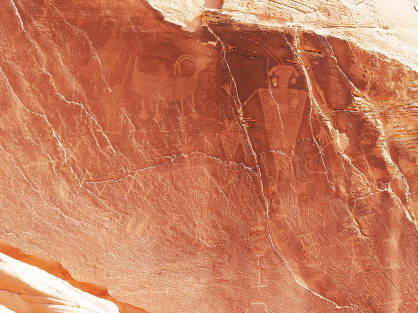 Petroglyphs Along Cub Creek Road Trails, Dinosaur NM